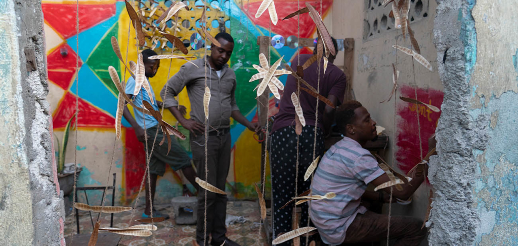 ALL-STAR COMMUNITY RADIO AND SOUND SYSTEM by DJ Afifa aka Afifa Nzinga Badiliko (JM) & Reuben Telushkin (US) at ‘The Haitian Revolution & Beyond’, at the 6th Ghetto Biennale 2019, Port-au-Prince, Haiti.