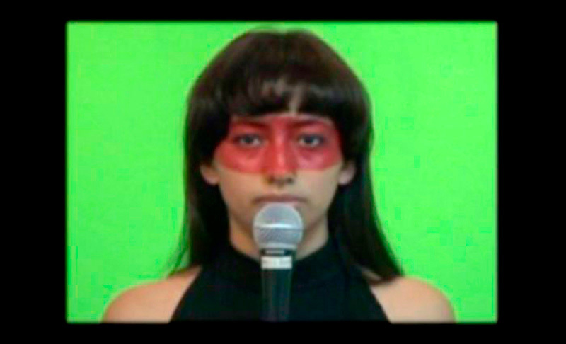 Saskia Calderon, Requiem Huao, video-performance