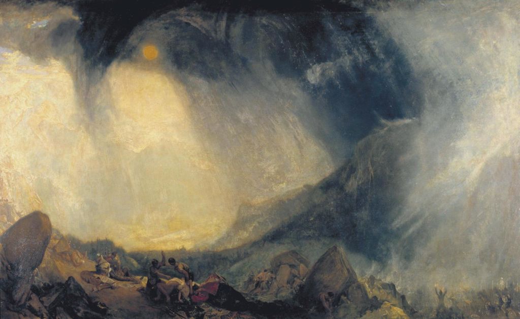Snow Storm: Hannibal and his Army Crossing the Alps, exhibited 1812, Joseph Mallord William Turner