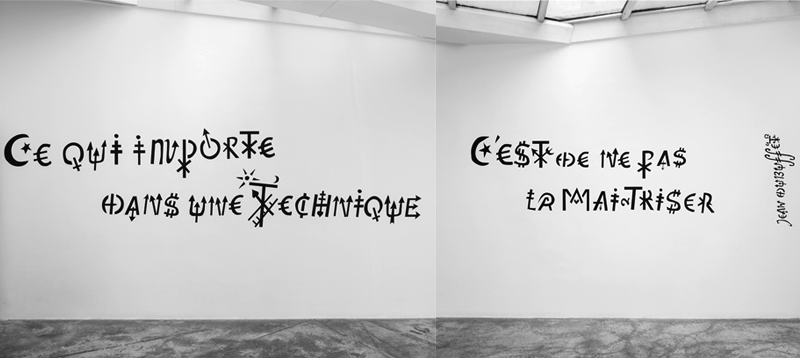 Jacques Villeglé, vue d'expo à la galerie GP & N Vallois, Paris, 2021