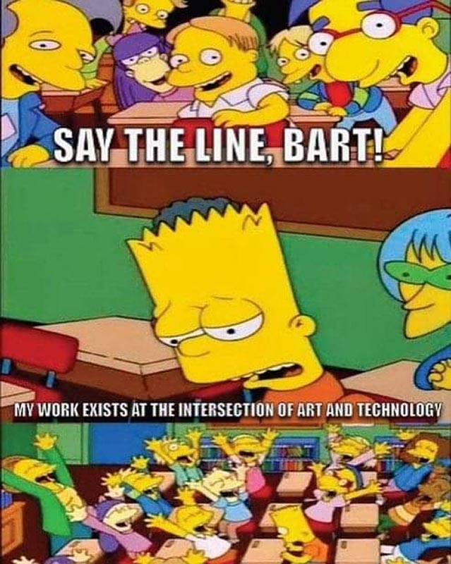 Marty, mème Bart Simpson