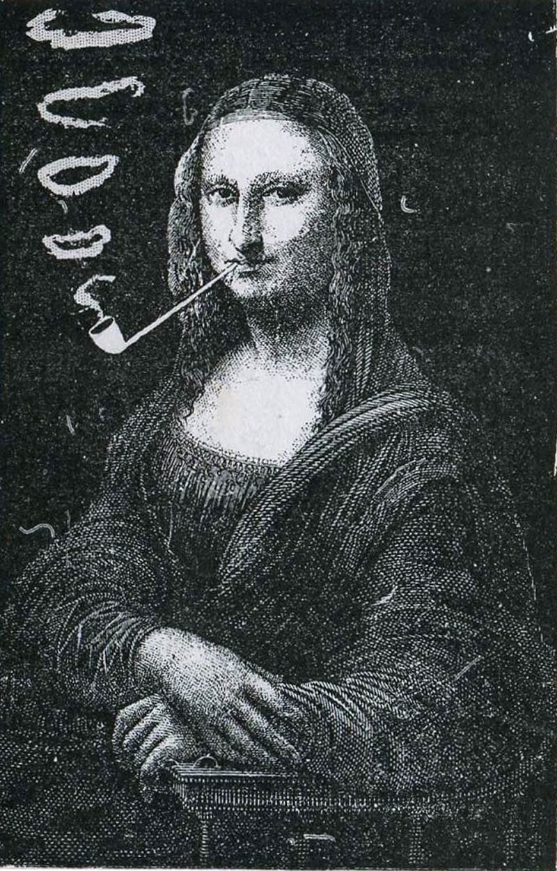 Eugène Bataile, Mona Lisa con pippa