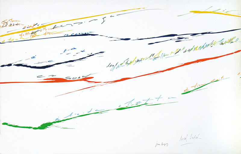 Jean Dupuy et Bernard Heidsieck, N° 79, 1966 encre et acrylique sur papier, 67 x 103 cm (Photo : Eddy Herier)